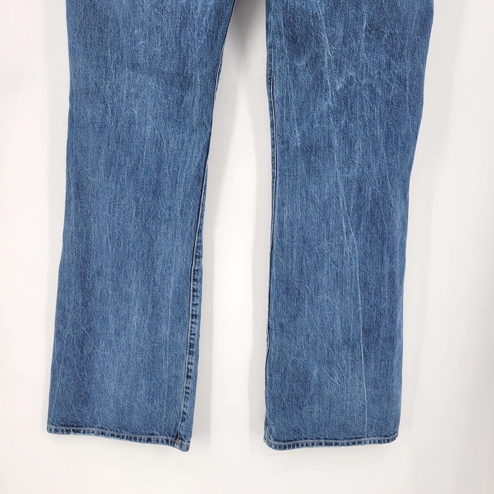 J. CREW Size 12T Button Fly Blue Straight Jeans Women’s Cotton Distressed - Picture 7 of 11